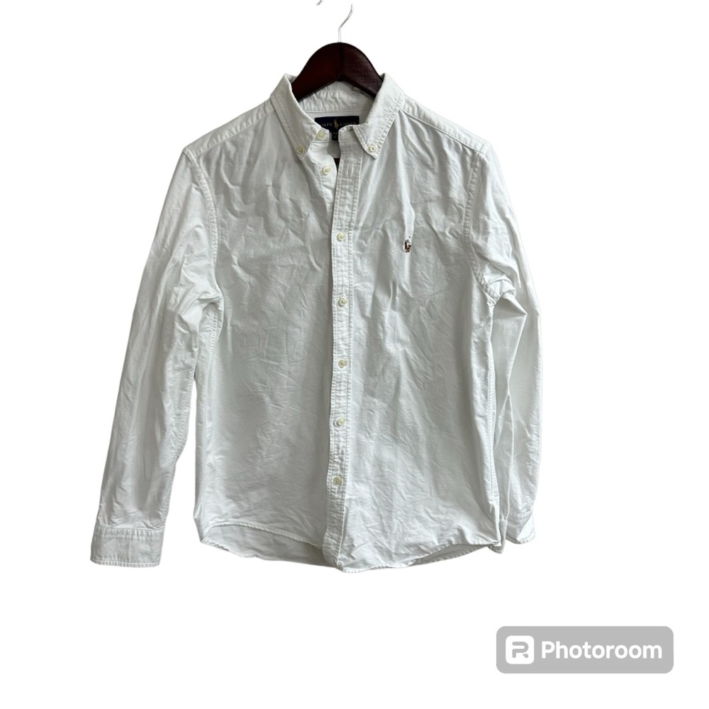 Ralph Lauren White Collared Button Down